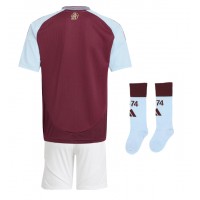 Camisa de time de futebol Aston Villa Replicas 1º Equipamento Infantil 2024-25 Manga Curta (+ Calças curtas)